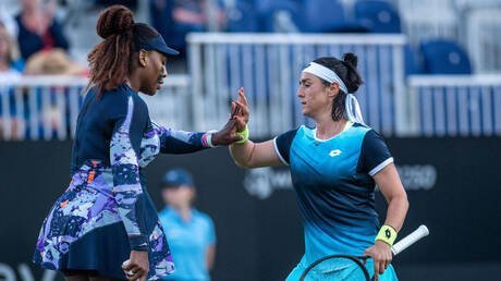 Injury ends Jaber and Serena's double at Eastbourne

